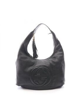 Gucci Shoulder Bag Soho Black Leather